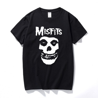 nuevo hip-hop punk skull misfits marca manga corta camiseta marve