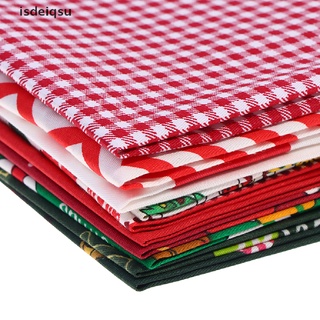 isdeiqsu 10pcs 25x25cm navidad tela de algodón tela de costura para bricolaje hecho a mano material co (5)