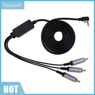 (Toyouself)conveniencia 1,8 m Cable de plomo AV TV Cable adaptador componente Cable para PSP 2000 3000
