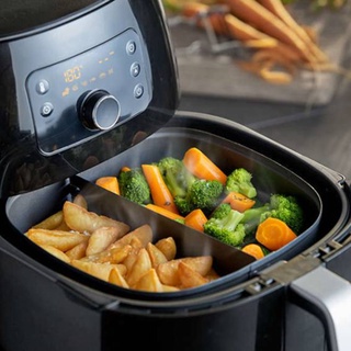 Freidora de aire divisor de cocina para freidora de aire de 5 l mantiene los alimentos separados 21 cm XDBR3 (4)