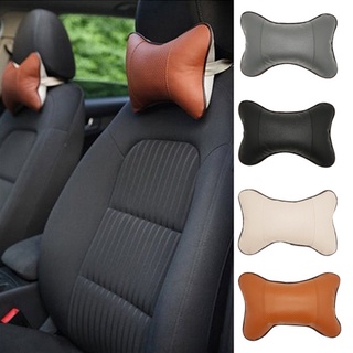 almohada de asiento de coche de cuero auto suministros almohada de cuello auto seguridad reposacabezas