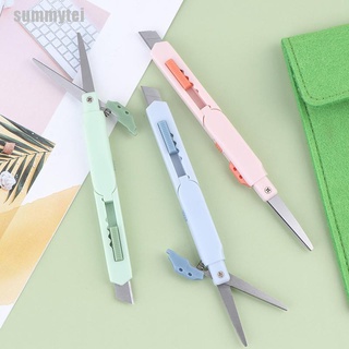 summytei 2 In 1 Color Portable Multifunctional Paper Cutter Cutting Paper Scissors NESZ