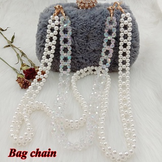 Silife cadenas decorativas de la bolsa de accesorios de la bolsa de las cadenas de imitación de perlas cadenas de colores