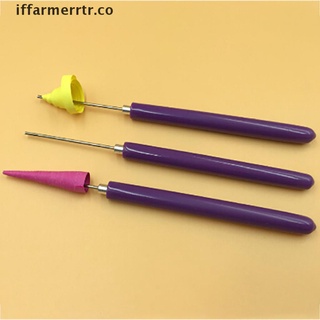 【iffarmerrtr】 Long Slotted Quilling Paper Tool Craft Origami Paper Quilling Rolling Pen CO