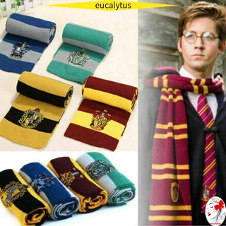 Eutus nueva moda Gryffindor bufanda para mujeres hombres Hufflepuff Slytherin Harry Potter College bufanda suave Cosplay patrón Anime/Multicolor