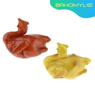 Brhomyl2 simulación De Pato Artificial De Comida falsa Para la decoración De la cocina