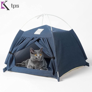 Tienda para mascotas desmontable gato perro Teepee casa cómodo transpirable cachorro cama lavable mascotas suministros para interiores al aire libre (5)