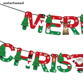 (waterheaed) feliz navidad globos conjunto de santa claus alce árbol de navidad colgante bandera en venta