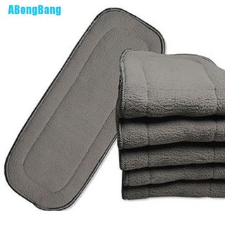 Abongbang Alvababy 5 capas lavables pañales pañales de microfibra de bambú inserto de carbón