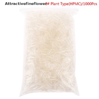 [aff] 1000pcs hpmc planta musulmana cápsula vacía cápsula medicina cápsula 0 # píldora transparente: atractivefineflower