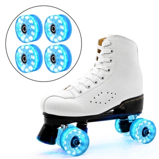 ruedas luminosas para patines led rodamientos instalados parques de patinaje de doble fila