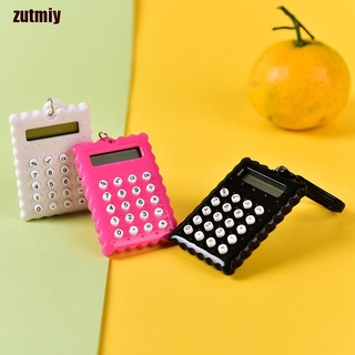 [Zutmiy] carcasa de plástico de 8 dígitos Mini calculadora electrónica llavero Color aleatorio Pop TK (5)