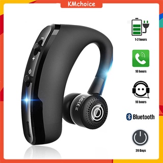V9 auriculares Bluetooth inalámbricos de negocios solo en el oído auriculares soporte manos libres micrófono conducción deportes para Android iPhone