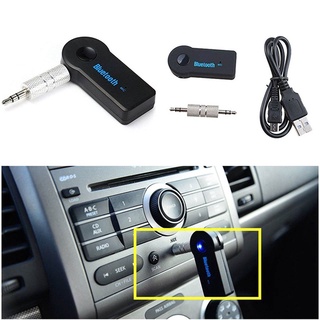 Adaptador Receptor De audio Bluetooth coche Universal 3.5mm Aux Adaptador Receptor De Música De audio inalámbrico con micrófono Para Iphone Ios Android (8)