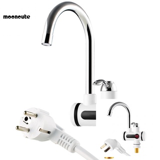 mooncute 220V 3000W Kitchen Digital Tankless Instant Heater Faucet Hot/Cold Water Tap