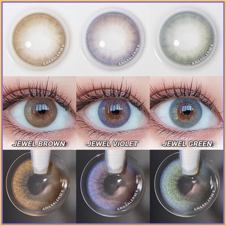 Lentes de contacto AMARA JEWEL Series Beauty 1 par de lentes de Color Natural cómodos