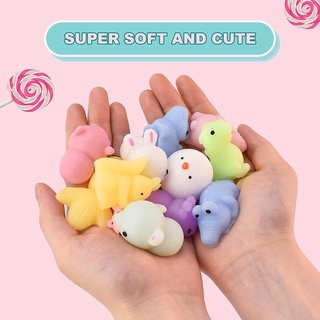24Pcs/set Mochi Squishy Toys Mini Squishies Kawaii Animal Squishys Party Easter Gifts For Kids Stress Relief Toy