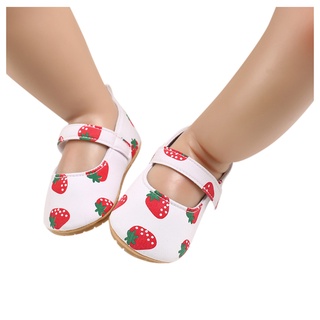 Zapato Suave Con Estampado De Frutas Para Bebés/Primeros Pasos/Zapatos De Princesa # D (7)