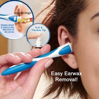 [unew] dispositivo de limpieza de picos de orejas max limpiador de succión para removedor de orejas espiral con manos de repuesto suaves fácil de usar seguro cuidado de los oídos.
