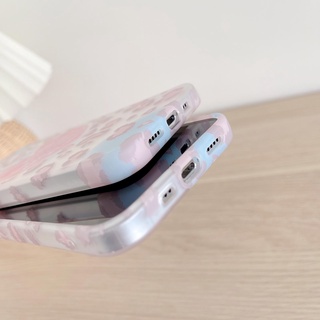 Fashion Gradient Leopard Pattern Line Flower Clear Phone Case for IPhone 11 12 Pro Max X XS XR 7 8 Plus SE 2020 Shockproof Bumper (6)