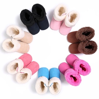 Gy botas de bebé suela suave niño aprendizaje botas de caminar espesar invierno caliente zapatos 09.28