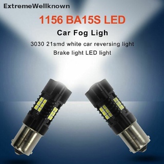 [ExtremeWellknown] 2 bombillas LED 1156 BA15S 3030 21-SMD para coche, señal de giro, luces de freno inversa