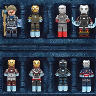 Compatible con Legoing Minifigures Iron Man Tony Stark bloques de construcción juguetes para niños