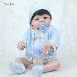 rin 55cm realista bebé de silicona realista cuidado del bebé juguete para niños y ancianos fotografía