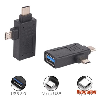Adaptador AVOCA USB 3.1 2 en 1 tipo C&Micro USB a USB 3.0/2.0 hembra OTG Conver