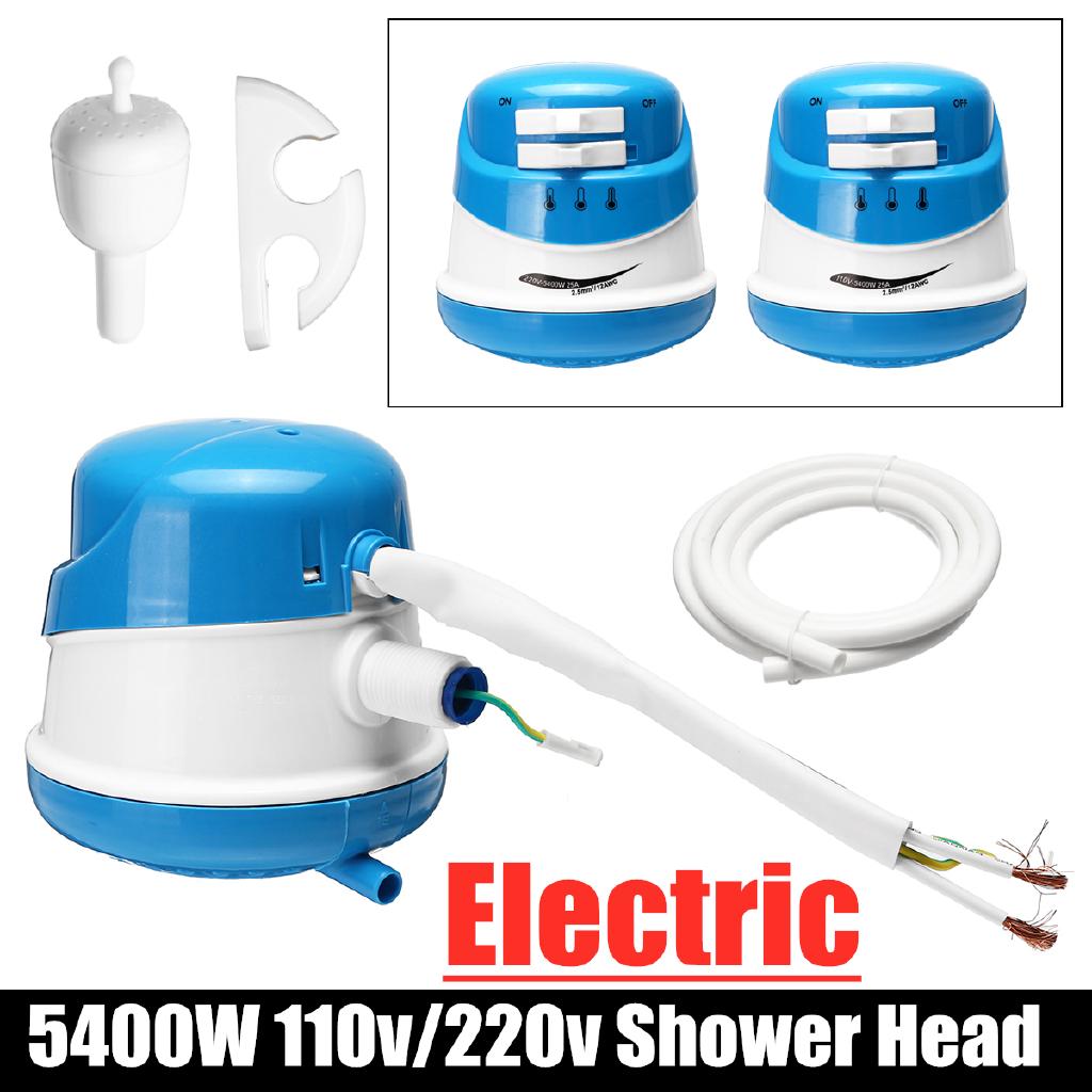 Dongxi 5400W 110V/220V eléctrico cabeza de ducha sin tanque instantáneo calentador de agua caliente baño nuevo (1)