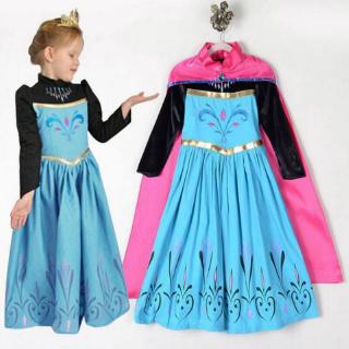 Reina de nieve princesa vestidos para niñas Anna Elsa vestido para fiesta cumpleaños Elsa vestido Cosplay Elza disfraces ropa de niños