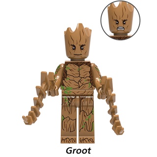 Marvel Winter Soldier Minifigures Lego Groot Block juguetes regalos (2)
