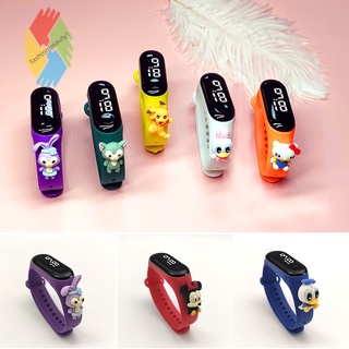Led Cartoon Children Waterproof Electronic Watch Student Sports Touch Watch for Girls Boys