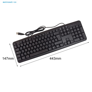 mainsaut Portable USB Keyboard 105 Keys Spanish Keyboard Plug and Play for PC (5)