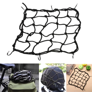Storage Web Bicycle Motorcycle Elastic Cord Hooks Luggage Rack Cargo Net