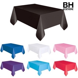 [bluehome] Mantel rectangular de Color sólido para mesa de comedor/mantel de cumpleaños/decoración