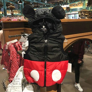 Shanghai Disney Shopping Domestic Mickey Mickey dibujos animados lindo niños chamarra de algodón chaleco chamarra