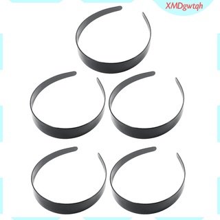 5pcs 3cm Black Plastic Hair Hoop Headband for DIY Women\\\'s Hair Accessories