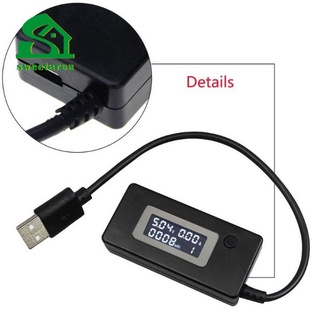 Usb voltaje medidor de corriente LCD voltaje de corriente Doctor cargador capacidad actual Monitor de voltaje FASHIONH (1)