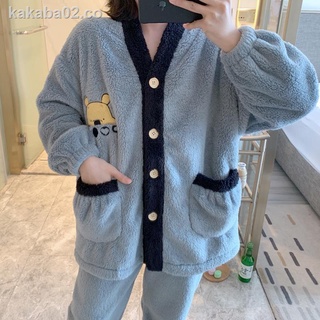 ❍■Cárdigan grueso de franela pijama mujer invierno japonés lindo estudiante ins otoño e invierno oso coral polar servicio a domicilio