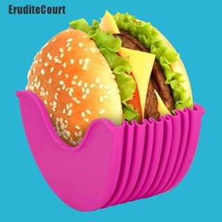 Eruditecourt~ estante de silicona estirable para hamburguesas, soporte fijo, organizador de cocina (2)