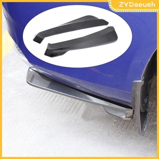 2x coche exterior parachoques trasero difusor de labios divisor cubierta envolvente universal