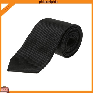 * Clásico rayas de los hombres de Color sólido lazos de desgaste Formal traje de negocios corbata (2) -156017.02