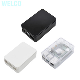 Welco funda para Raspberry Pi 4 ABS caja con agujero de ventilación y cubierta extraíble 9,4 x 6,3 3,0 cm (4)
