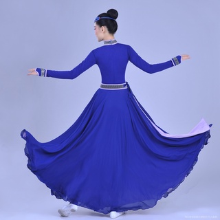Nuevo Estilo De Las Mujeres De La Falda Mongol Danza Étnica Práctica Mesa Superior Palillos De Rendimiento Arte Examen Etapa Disfraz 6gF3 (6)