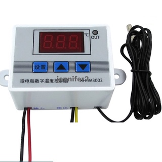 Controlador De Temperatura Digital Mini Pantalla LCD Portátil ABS Con Sonda Impermeable De 1 M