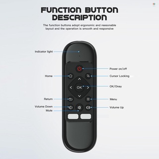 wechip h6 control remoto 2.4g inalámbrico aire ratón mini teclado ir control giroscopio inteligente control remoto recargable para juego android tv box mini pc (8)