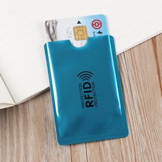 Xihoney 5 pzs lector De seguridad antirrobo De aluminio tarjeta De Crédito Rfid bloqueo/multicolor (6)