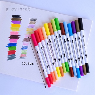 100/120 colores acuarela pluma pincel marcadores de doble punta fineliner dibujo pintura para escuelas suministros de arte