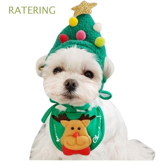 ratering bulldog bandana santa sombrero otoño mascota ropa mascota sombrero de navidad para pequeño medio grande perro gato disfraz baberos saliva toalla de peluche/decoración francesa mascota triángulo bufanda